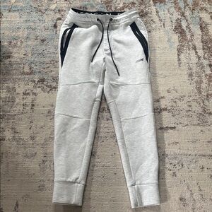 American Eagle Gray Joggers with Black Accents